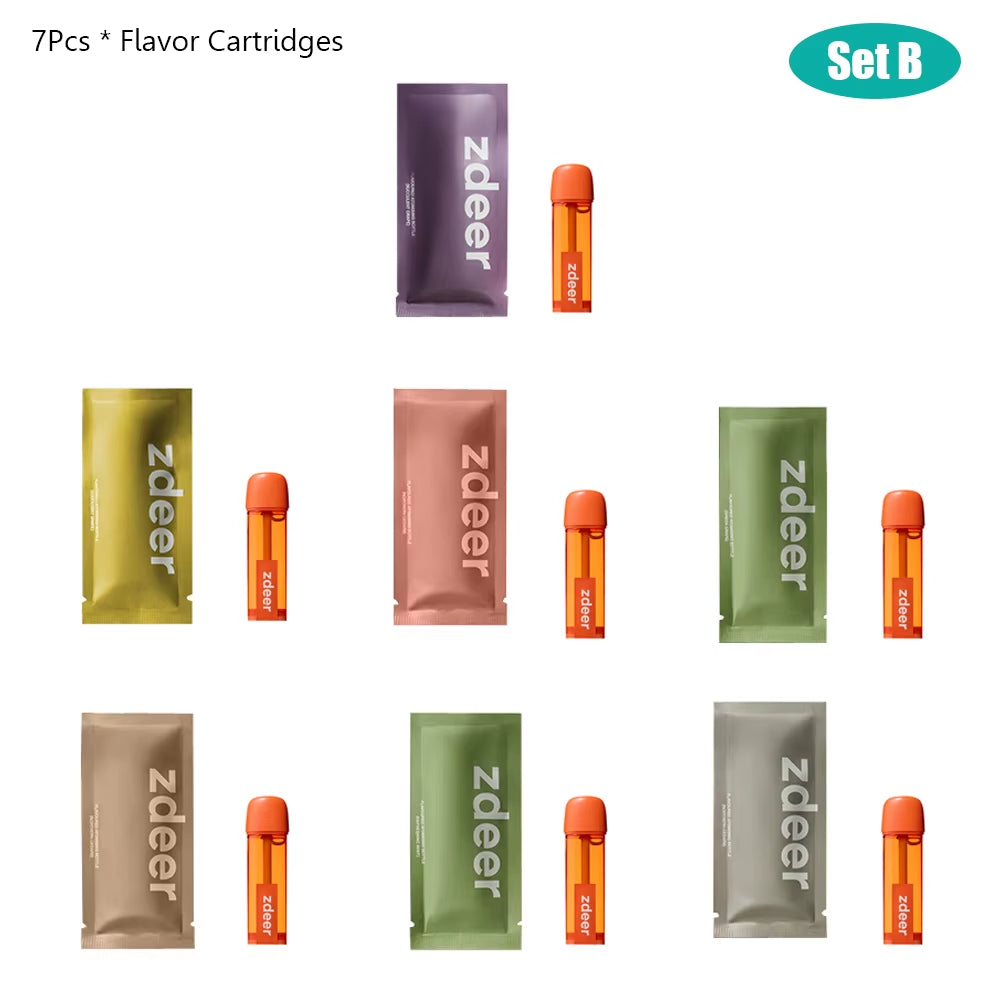 1Set Electric Cool Breath Spray,Probiotic Mouth Spray for Fresh Breath & Dry Mouth, 7 Flavor Cartridges for Travel Dating Office