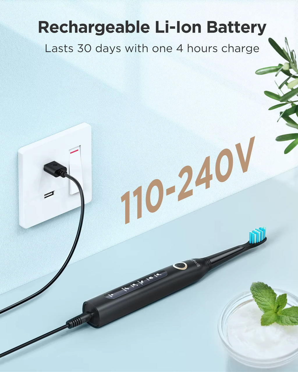Electric Sonic Toothbrush USB Charge FW-507 Rechargeable Waterproof Electronic Tooth Brushes Replacement Heads Adult