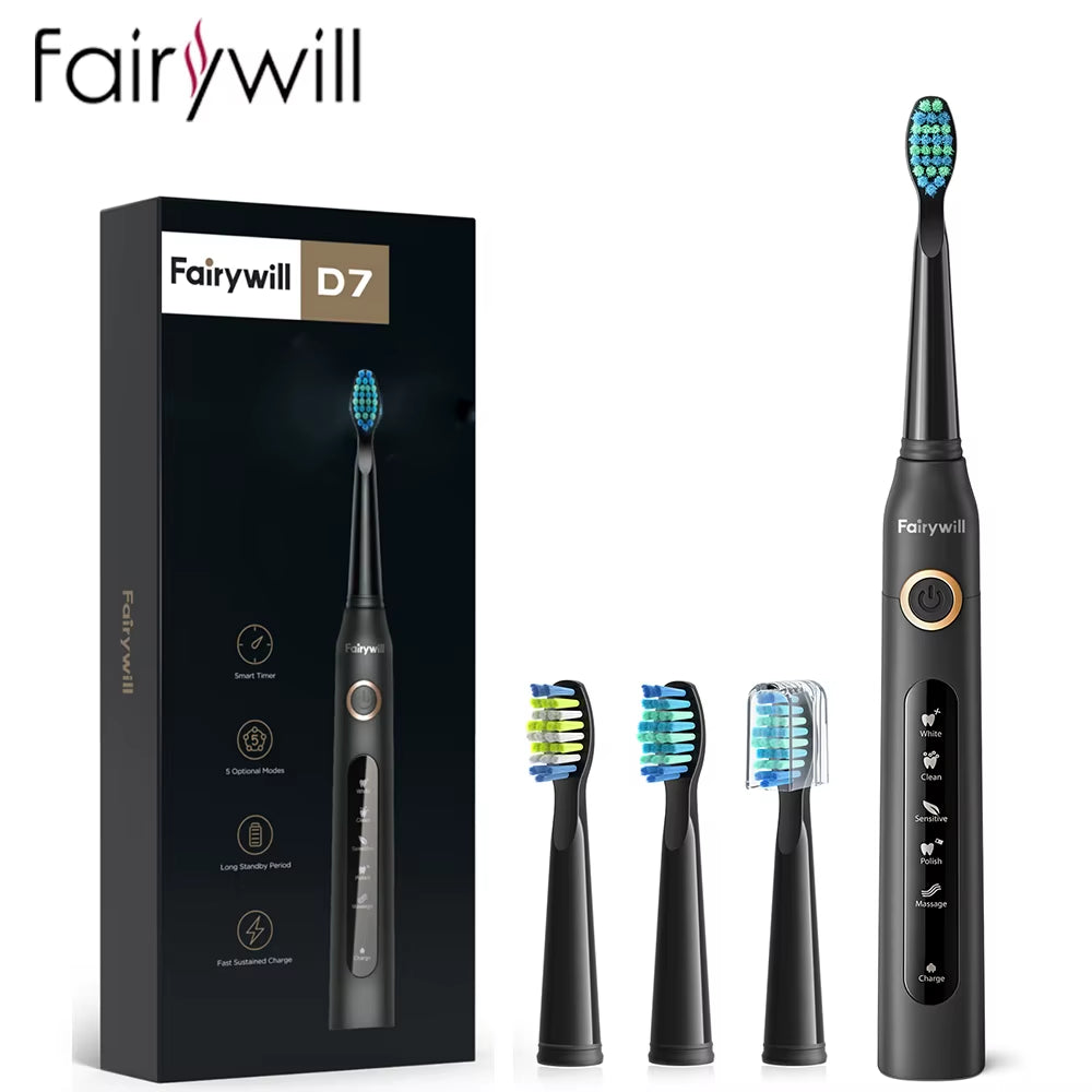 Electric Sonic Toothbrush USB Charge FW-507 Rechargeable Waterproof Electronic Tooth Brushes Replacement Heads Adult